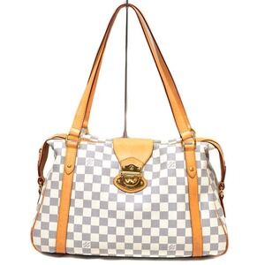 Louis Vuitton Stresa Shoulder Bag Damier Azur White